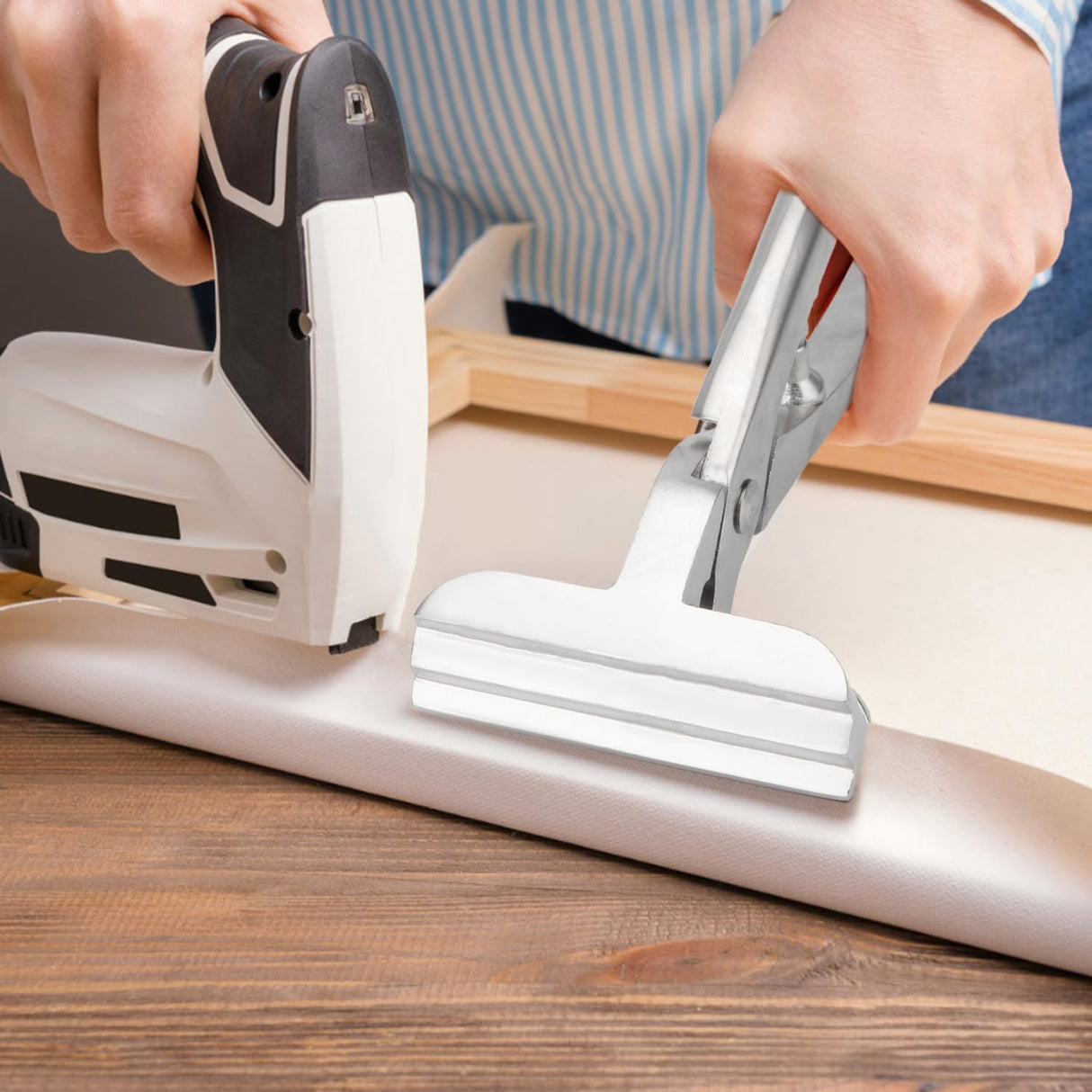 Rongon Professional Canvas Pliers for Stretching Canvas, Oil Canvas Stretcher Paint Canvas Stretching Plier Heavy Duty Aluminum Alloy Webbing Stretcher Tool for Stretching Clamp Oil Painting Rongon