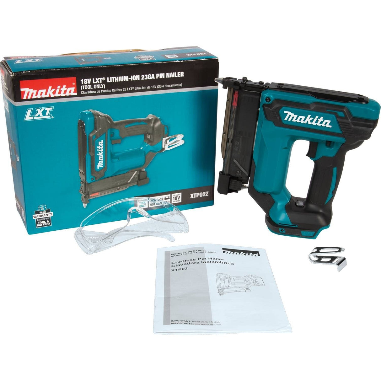 Makita XTP02Z 18V LXT Lithium-Ion Cordless 1-3/8" Pin Nailer, 23 Gauge, Tool Only Makita