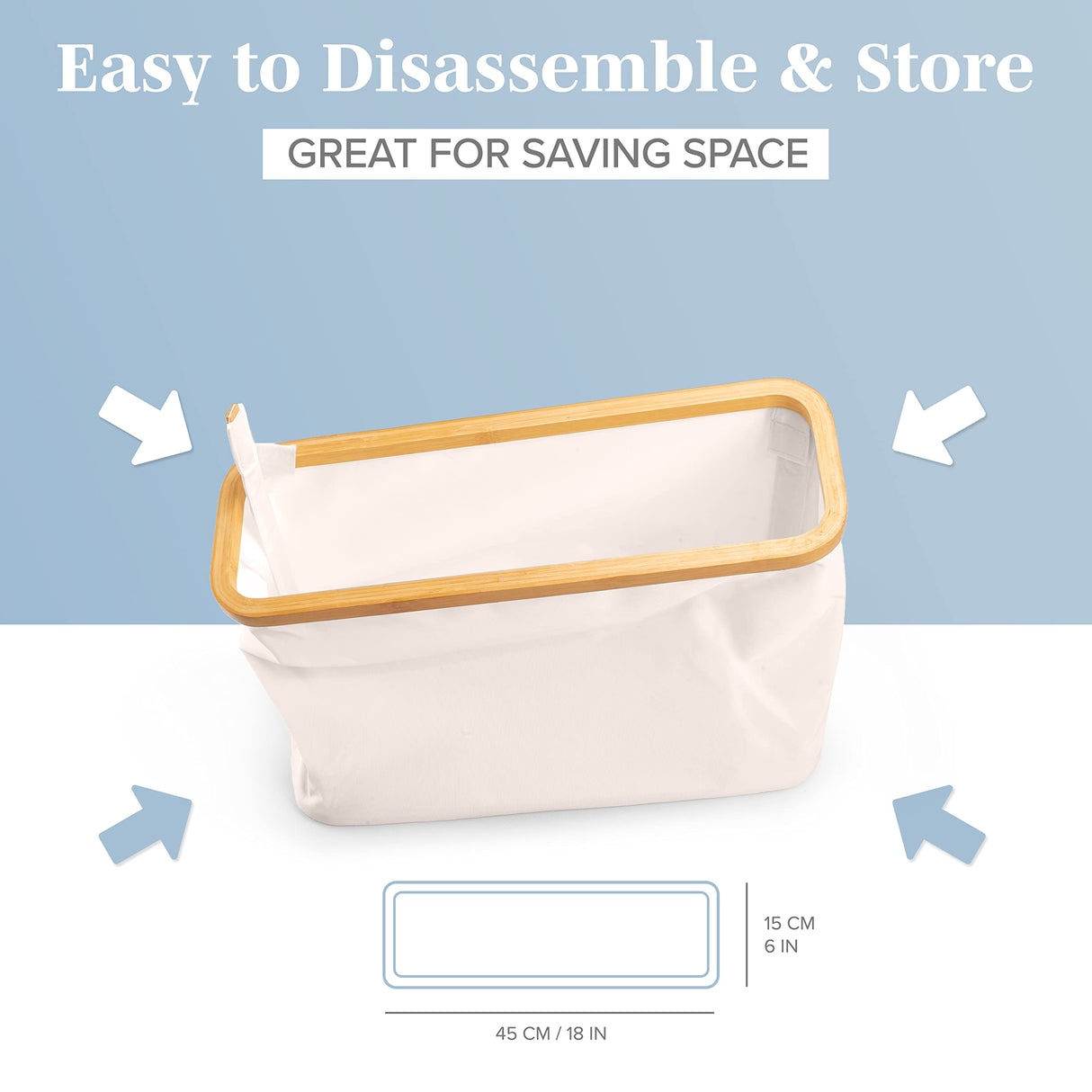 Lonbet - Toilet Paper Basket - Toilet Paper Storage - The Ultimate Bathroom Organizer - Bamboo Storage Basket, Toilet Paper Organizer Basket, Bathroom Accessories Holder - Toilet Paper Bin Lonbet