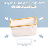 Lonbet - Toilet Paper Basket - Toilet Paper Storage - The Ultimate Bathroom Organizer - Bamboo Storage Basket, Toilet Paper Organizer Basket, Bathroom Accessories Holder - Toilet Paper Bin Lonbet