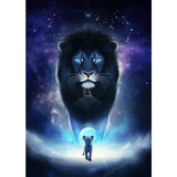 GHHKUD Diamond Painting Kits Lions for Adults, DIY 5D Fantacy Diamond Painting, Full Drill Animals Diamond Art Kits Art Pictures for Relaxation Gifts Home Wall Decor 30x40cm GHHKUD