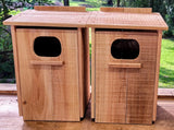 2 Cedar Wood Duck Nesting Houses WoodArtSupply