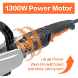 MAXXT Burnishing Polishing Machine, 1300w Surface Conditioning Tool, 6 Speed Variable 3200RPM Motor Drum Machine Grinder, Handheld Electric Stainless Steel Polisher With 3 Polishing Wheels MAXXT