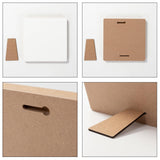 PYD Life 4 Pack Sublimation Photo Frame Home Decor Blanks 10" x 10" Square 0.6 Inch Thickness MDF Hardboard White Wall Hanging with Stand for Heat Press Machine Heat Transfer PYD Life