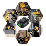 2 Packs 20V 6.5Ah Replacement Battery Compatible with Dewalt 20V Battery Max XR Lithium-ion DCB200 DCB204 DCB206 DCB180 DCD985B DCD771C2 DCS355D1 DCD790B Cordless Power Tools Touyeet