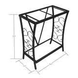 Aquatic Fundamentals 20 Gallon Metal Aquarium Stand, 24.3" L x 12.5" W, Black Aquatic Fundamentals