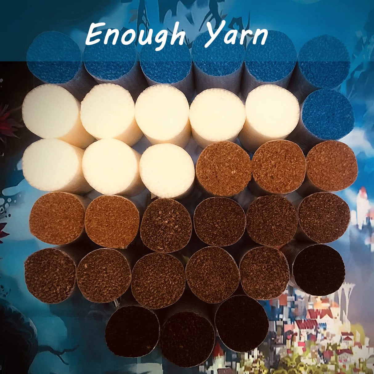 YAKOLECI Latch Hook Kits for Adults, Pre-Printed DIY Rug Crafts Arts Carpet for Home Decoration Festival Gift (23.6" X 15.8" Atom) YAKOLECI