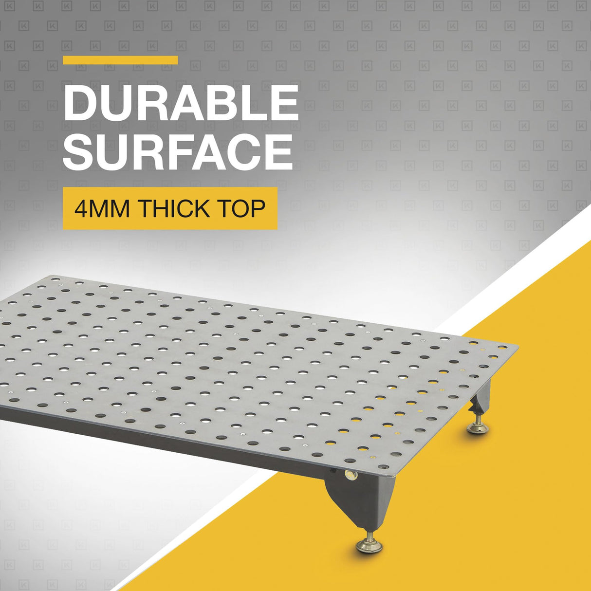 Klutch Steel Welding Table, Heavy Duty Work Bench Steel Construction With 600 Lbs Capacity, Tool Bench (Black) Klutch