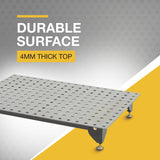 Klutch Steel Welding Table, Heavy Duty Work Bench Steel Construction With 600 Lbs Capacity, Tool Bench (Black) Klutch