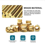 60W Digital Soldering Iron Heat Set Insert Tool with Heat Set Insert Tips and 100 Pcs M3x4x4.2 Threaded Inserts … Cxydm