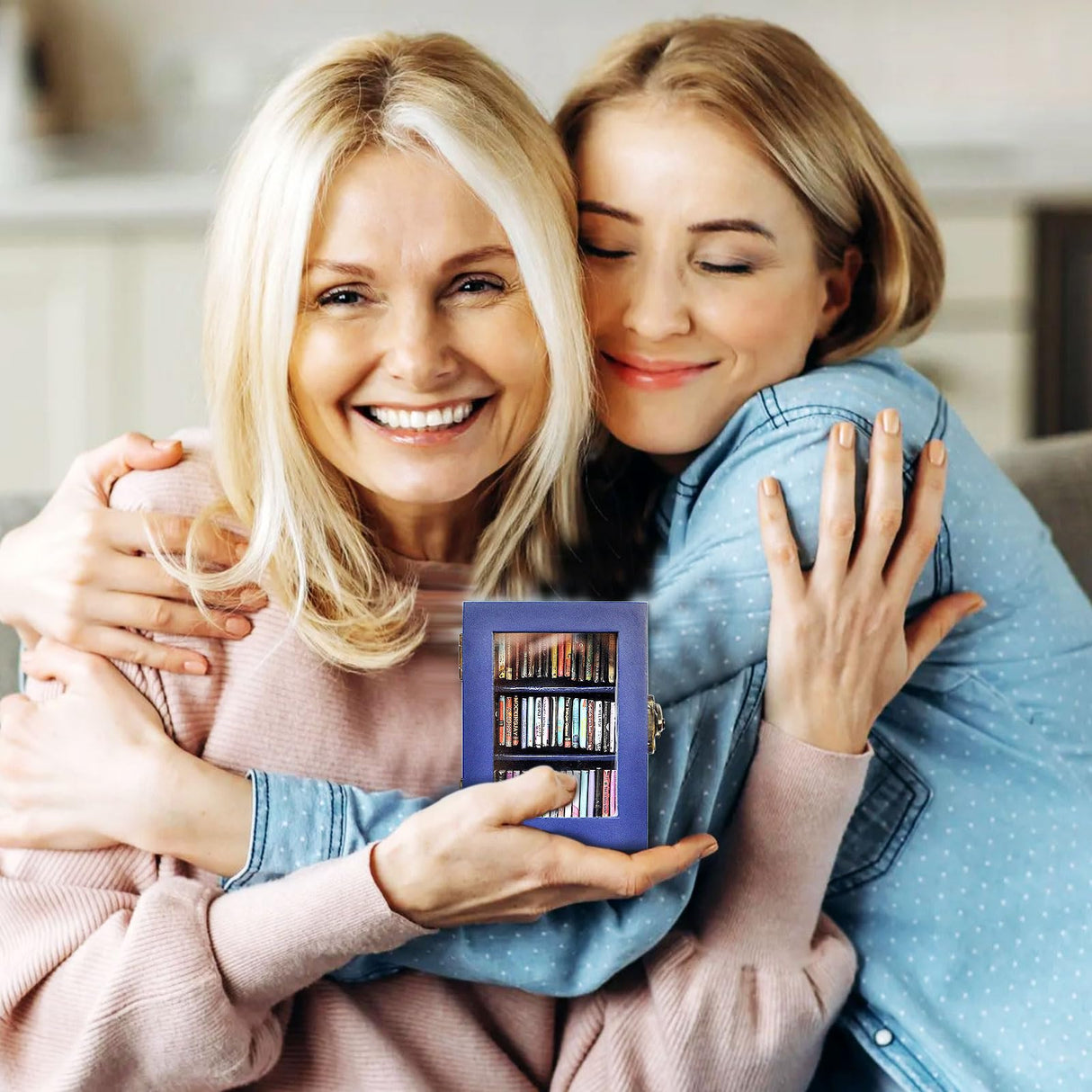 Anxiety Bookshelf Equipped with 60 Mini Books, Ornament Mini, Miniature Library,Miniature Bookshelf Decor,Brands Books,Dollhouse Bookcase Generic