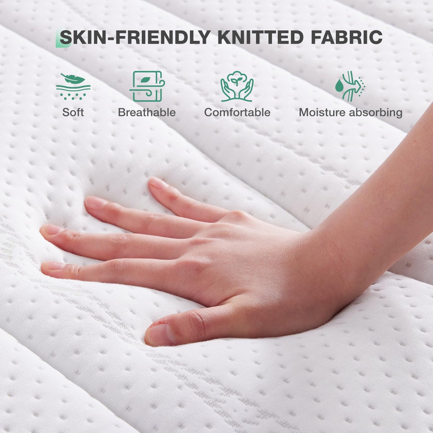 Novilla King Mattress, 10 Inch Foam Mattress King for Cool Night Sleep & Pressure Reilef & Motion Isolation, King Mattress in a Box, Medium Firm King Bed Mattress