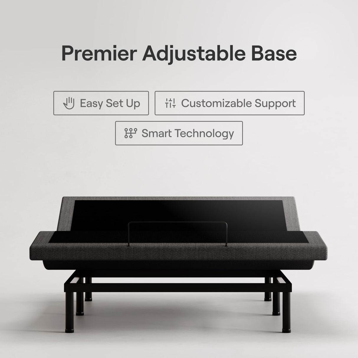 Nectar Premier Adjustable Base - Queen - Head & Foot Incline - Wireless Remote with Memory- 3 Massage Settings - 4 USB Ports - Anti-Snore & Zero Gravity Nectar