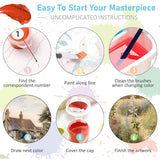 BAWKENTON Pumpkin Paint by Numbers for Adults and Kids, Fall Pumpkin Painting by Number Kits On Canvas, Number Artist Paint by Number Kit Funny Flower Without Frame DIY, Home Wall Decor, 11.8x11.8in BAWKENTON