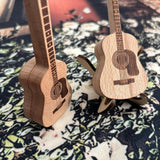 lagine Wooden Acoustic Guitar Pick Box with Stand, Personalized Guitar Box for Pick, Engraved Guitar Picks Box, Wood-carved Guitar Pick Stand for Guitar Picks Storage, for Guitarist Musician lagine