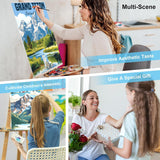 bleihum 6 Pack Paint by Numbers Kit for Adults National Park- Landscape Adult Paint by Number Kits on Canvas, DIY Acrylic Painting with Numbers Craft for Home Decor Gift 10x14 in bleihum