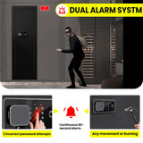 Wall Gun Safe Between Studs for Biometric,Xdeer Rifle Gun Safe, Assembled Rifle Safe with 3 Removable Shelf, Large hidden Gun Safe for Home and Pistolsm,Fingerprint,Black XDeer