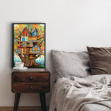 Tree House Puzzles for Adults 1000 Pieces, Fantasy Tree of Life Jigsaw Puzzles, Plant Challenging Hard Puzzles as Nature Decor PPuzzling