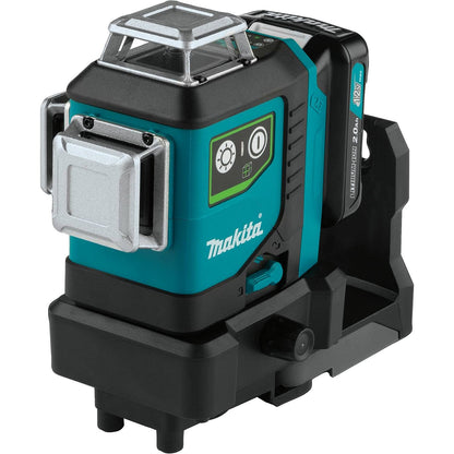 Makita SK700GDNAJ 12V max CXT® Lithium-Ion Cordless Self-Leveling 360° 3-Plane Green Laser Kit (2.0Ah), Class II, 510-530 nm, <2 mW - WoodArtSupply