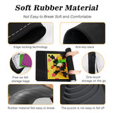 CHODEYE Premium Rubber Jigsaw Puzzle Mat, Roll Up, Saver Pad 46” x 26” Portable Up to 1500 Pieces with Non-Slip Rubber Bottom and Smooth Polyester Top + Storage Bag, 6 Colorful Trays, Rolling Tube CHODEYE