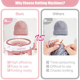 SENTRO Knitting Machine, 48 Needles Knitting Crochet Machine, Smart Knitting Loom Machine with Row Counter for Adults Beginners, Circular Double Knit Loom Crochet Knitting Machine Kit for Hat Socks SNOUUOSN
