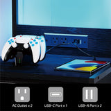 SZLHANJZ LED Nighstand with Charging Station, Dresser Nightstand with 3 Drawers and LED Lights, Storage Side Table with Shelf and Hooks, Tall End Table for Bedside, Bedroom, Modern Black SZLHANJZ