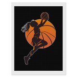 Basketball Girl Adults Diamond Painting Pictures DIY Art Crafts Kits for Home Wall Decoration 12"x16" Generic