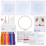 Lystaii Beginners Embroidery Stitch Practice kit, 3 Sets Embroidery Kit for Beginners to Learn 30 Different Stitches for Craft Lover Easy to Follow with Instructions Embroidery Skill Techniques Lystaii