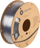 Polymaker PC Filament 1.75mm, Clear Polycarbonate Filament 1.75mm 1kg Cardboard Spool - PolyLite Transparent PC Filament, Strong & Tough & Heat Resistant 1.75mm 3D Printer Polycarbonate Filament POLYMAKER
