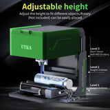 UTKA A1 10W Mini Laser Engraver with Cemera,3.93 * 3.93inch Portable Laser Engraver and Cutter Machine for Wood,Paper,Plastic,Leather,Cloth,Food,Painted Metal, Laser Class 1 UTKA