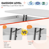 Meilocar Wood Coffee Table, Lift Top Coffee Tablewith Hidden Compartment, Coffee Table for Living Room Reception Room, 39.4in L, White Meilocar