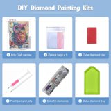 NAIMOER Owl Diamond Painting Kits for Adults, DIY 5D Diamond Painting Animals, Full Drill Bird Diamond Art Kits Perfect for Relaxation and Home Wall Decor 30x40cm NAIMOER