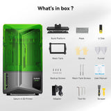 ELEGOO Saturn 4 Resin MSLA 3D Printer, 10" 12K HD Mono LCD, Smart Automatic Leveling, Intelligent Detection with High Temp Protection, Large Printing Size of 218x122x220 mm³ ELEGOO