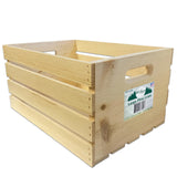 Wilson Large Wooden Pine Crate for Storage and Decoration at Home, Office, Kitchen, Bedroom, and Retail (12.5"x9.625"x17.875")(1) SINGLE CRATE Wilson