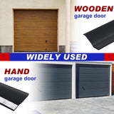 Weatherproofing Garage Door Seals Top and Sides Seal Strip PVC Garage Door Weather Stripping with Screws(Black, 50 ft) Nuogo