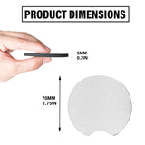 100 PCS Sublimation Blank Car Coasters with Car Coaster Packaging, 2.75 in Circular Opening Blank Sublimation Coasters for Thermal Sublimation DIY Crafts,Car Coasters for Selling Horsdo