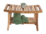 EcoDecors, 30", Harmony, Teak Shower Bench, Teak Shower Stool, Teak Bench for Shower, Teak Shower Seat, Teak Shower Bench for Inside Shower, Teak Shower Chair, Safety Arms, 30 inch EcoDecors