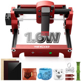 Mini Laser Engraving Machine, Woxcker S1 1.6W Portable Laser Engraver No Need Installation 130mm x 130mm Bed Size 0.05 Laser Spot for DIY, Pager, Wood, Acrylic, Leather, Leaf, Beginner-Friendly Woxcker