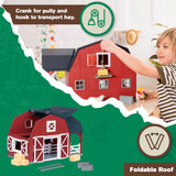 Terra By Battat - 20 Pcs Wooden Animal Barn Toy - Farm Toy Set - Pretend Play Toys For Kids and Toddlers Ages 3+ TERRA BY BATTAT