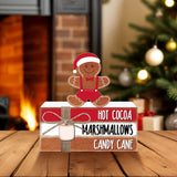 Briwooody 27 Pcs Interchangeable Table Decor Seasonal Bee Lemon Highland Cow Sign Farmhouse Mini Wood Book Stack Spring Summer Tiered Tray Decor for Home Office Desk Shelf Coffee Bar(Classic Style) Briwooody