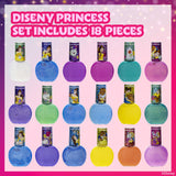 Townley Girl Disney Princess Belle 18 Piece Water-Based Nail Polish Set, Quick Dry and Peels-Off, Nail Paint Set for Girls, Perfect for Parties, Sleepovers and Makeovers, Ages 3 Townley Girl