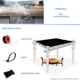 E&K Sunrise 6' x 15' Sun Shade Fabric Roll Outdoor Sun Shade Cover for Pergola Backyard Garden Patio Deck Greenhouse (Brown) E&K