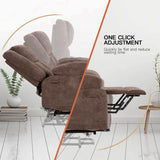 PayLessHere Electric Power Lift Recliner Chair with Massage and Heat, Standing Assistance for Elderly People, Extended Footrest Chair for Living Room Comfy Overstuffed Recliner PayLessHere