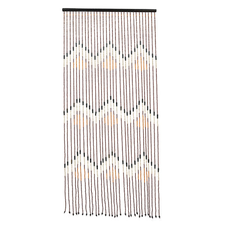 31 Strands Wood Bamboo Beaded Curtain Door Bead String Curtains Wooden Hanging Room Divider Decorative Wall Panel Blinds for Doorway Room Divider Home Decor (35.43x76.77 Colorful) LOYALHEARTDY
