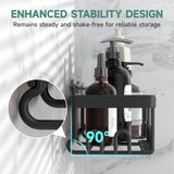 Veken Stainless Steel Shower Caddy 6-Pack, Adhesive Rustproof Shelves Rack with Soap Holder, Large Capacity Bathroom Organizers and Storage, No Drilling Wall-Mounted Kitchen & Home Decor, Bath Decor Veken