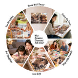 Mowana 2 Pack Cow Diamond Art Kits for Adults – Cow Diamond Painting Kits for Beginners, 5D DIY Farm Animals Highland Cow Rhinestone Art, Gem Art Craft for Home Decor & Farmhouse Wall Art 12x16 inch Mowana