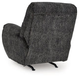 Signature Design by Ashley Rampant Casual Manual Rocker Recliner with Pillow-Top Arms, Gray Signature Design by Ashley