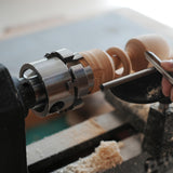 BMWOOD CK-G2.75 2.75" 4 Jaw Key Self-Centering Chuck, Thread 1"X8TPI, with Dovetail Jaws, Wood Screw, Two Nylon Washers, T Handle Allen Key for Woodturning Lathe. BMWOOD