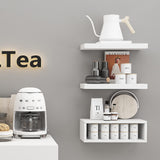 RANK Bathroom Shelves Over Toilet - Wall Mounted Floating Shelves Toilet Paper Storage Small White Decor Shelf 16 inch Set of 3 RANK