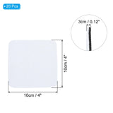 PATIKIL 4in Sublimation Coasters Blanks, 20pcs Sublimation Car Coasters Blanks Bulk Cup Mat Sublimation Blanks Rubber for Crafts DIY Iron On Heat Transfer Press Printing, Square PATIKIL